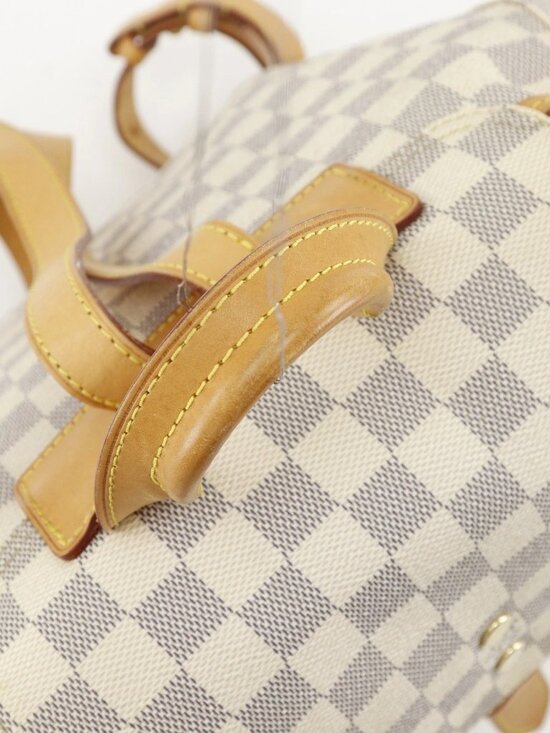 LOUIS VUITTON Speron Backpack Daypack N41578 White Damier Azur Canvas Women main image 8